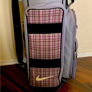 golf woman ladies cart bag NIKE shoulder strap rain cover all zip work 10 11 div